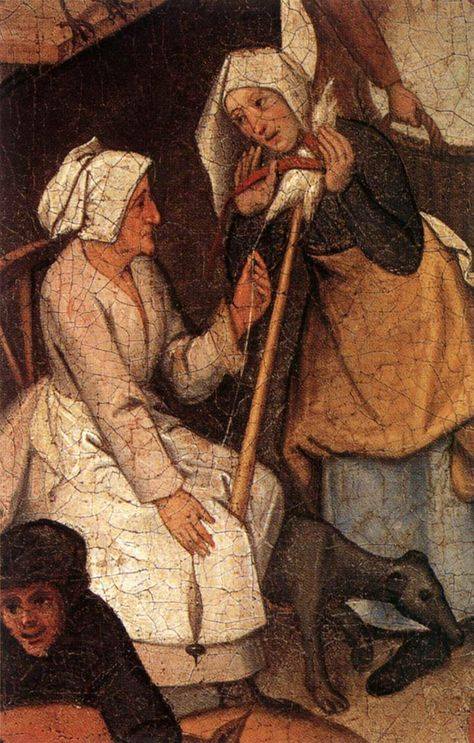 Landnámsspuni - Distaff spinning - Marianne Guckelsberger