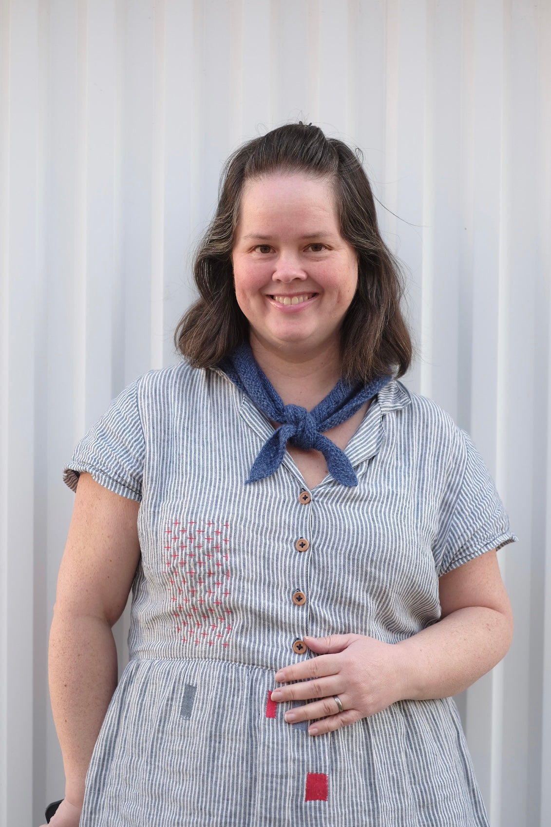 Sashiko viðgerð á textíl - Sandra Karlsdóttir