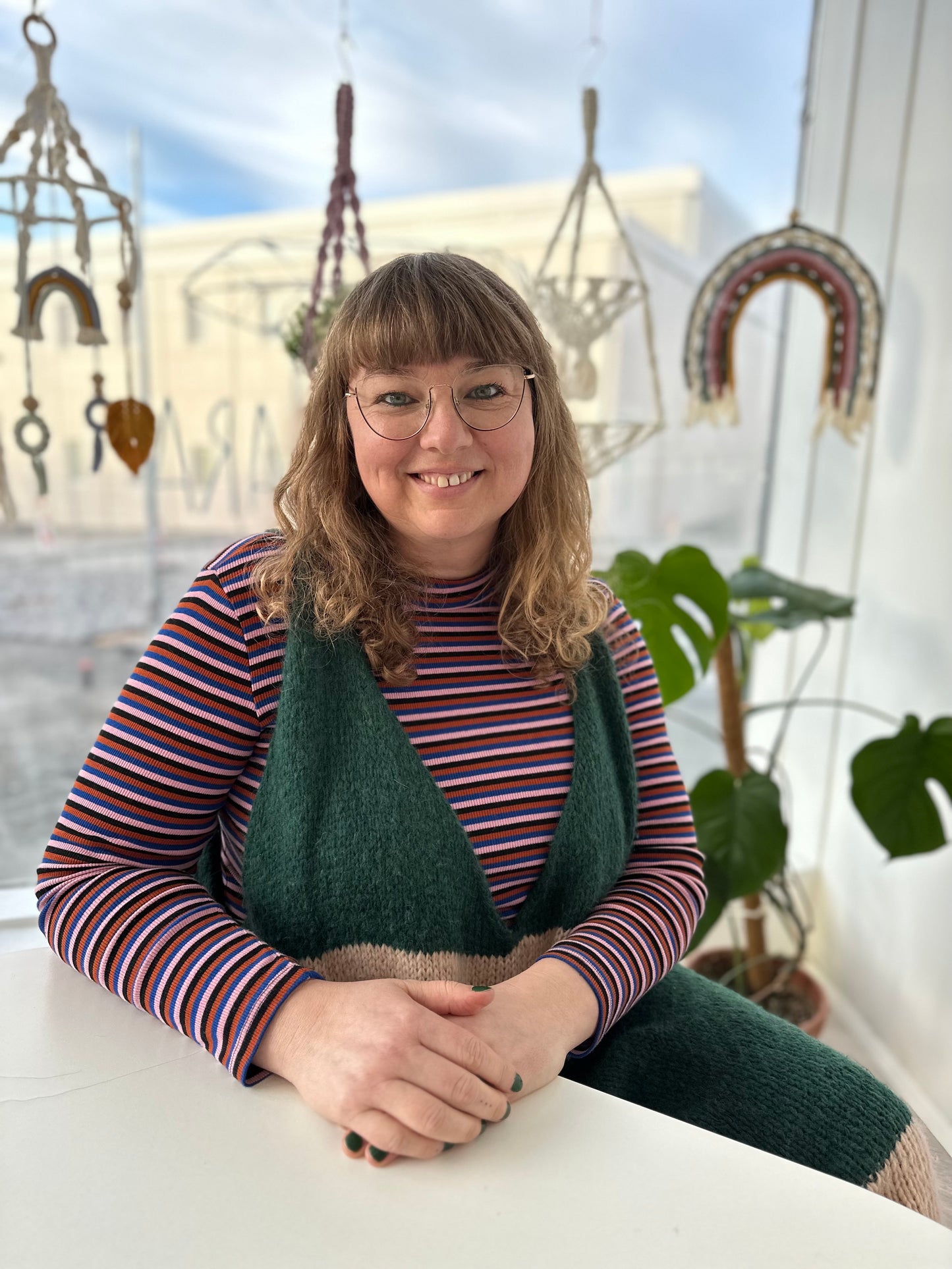 Hekluð verkefnataska - Hera Sigurðardóttir